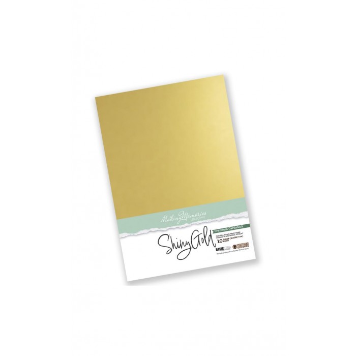 Papel oro Premium Cardstock Gold x 10 hojas A4