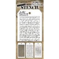 Kit Mini Stencil By Tim Holtz - Set 8