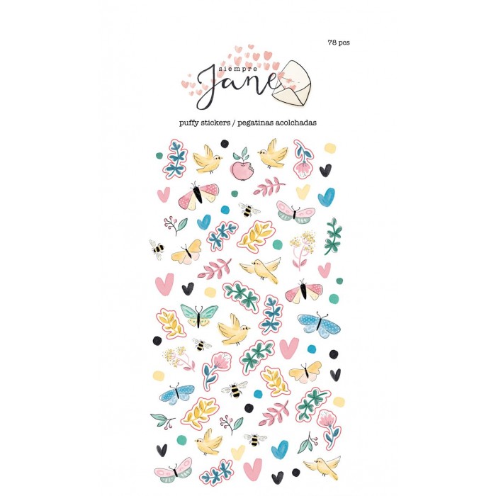 Puffy Stickers Siempre Jane