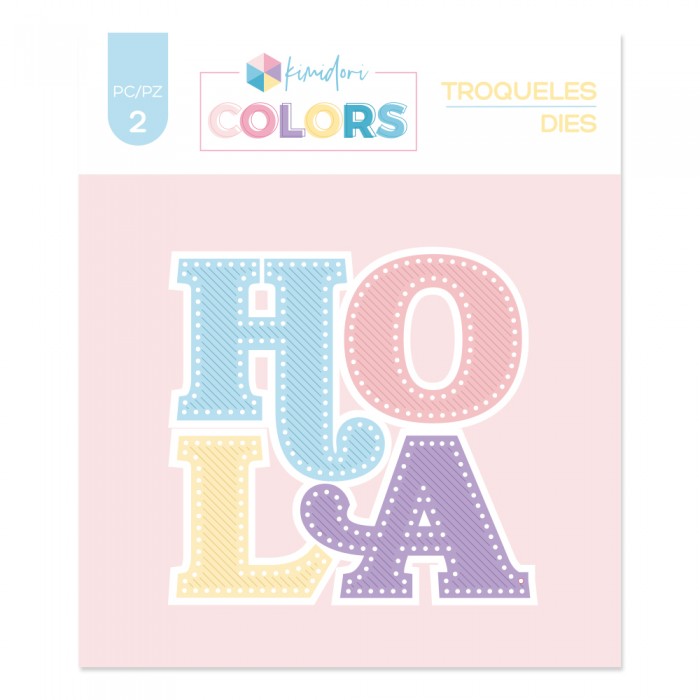 Troquel Kimidori Colors Hola bordado