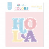 Troquel Kimidori Colors Hola bordado