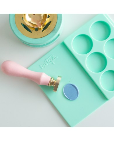 Sello de lacre sin mango neutro ovalado de Mintopía