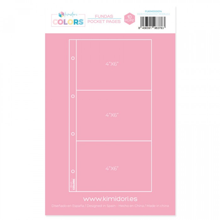 Fundas Kimidori Colors 6"x12" Modelo 2 FUKM000014