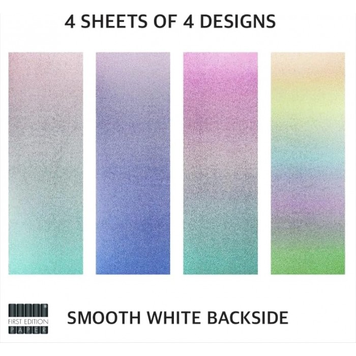 First Edition Pad Premium A4 Glittered Paper Pastel Ombre