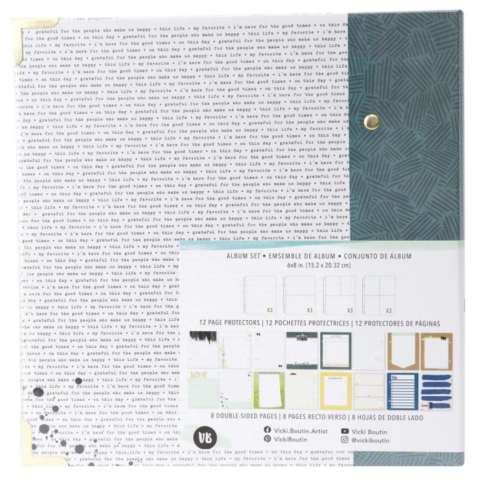 Album con KIT de Fundas 6x8 Vicki Boutin Print Shop Album Set 6"X8"
