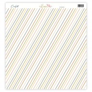 Papel 12x12 a una cara "Stripes" FLOWERS