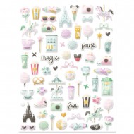 Pegatinas Puffy ilustraciones Main Street de Mintopía