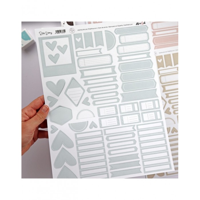 Recortables para journaling y Scrap Aluacid Mint
