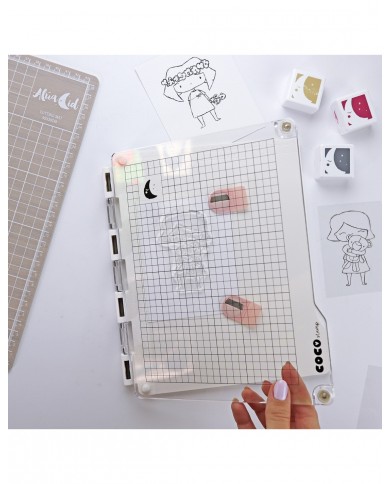 Placa de Estampar Magnetica, CocoStamp Aluacid