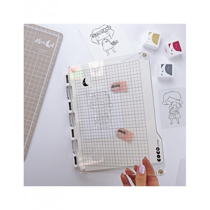 Placa de Estampar Magnetica, CocoStamp Aluacid