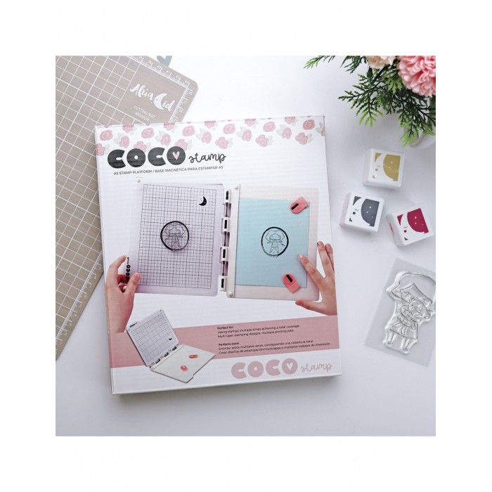 Placa de Estampar Magnetica, CocoStamp Aluacid