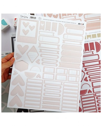 Recortables para journaling y Scrap Aluacid Rosa