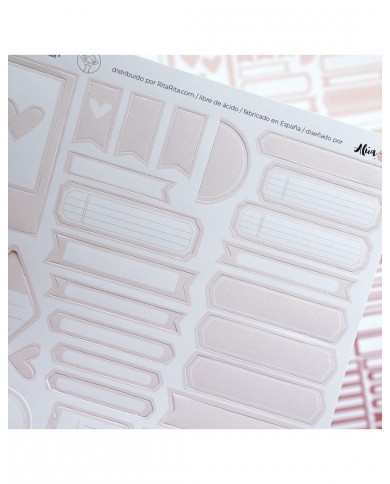 Recortables para journaling y Scrap Aluacid Rosa