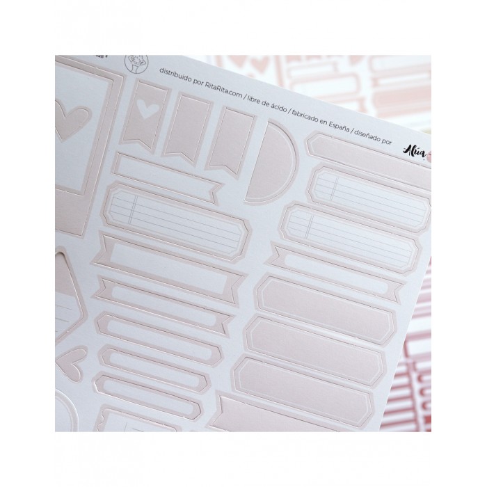 Recortables para journaling y Scrap Aluacid Rosa