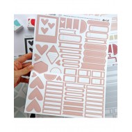Recortables para journaling y Scrap Aluacid  Rosa oscuro