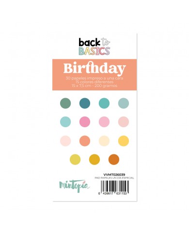 Pad papeles 15 x 7,5 cm Un día especial de Mintopía Pad papeles 15 x 7,5 cm Un día especial de Mintopía