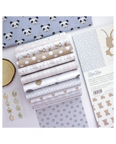 Bloc de Papeles - 15x20 - Colección Pequeño Panda- Celeste RRSPA6/0010