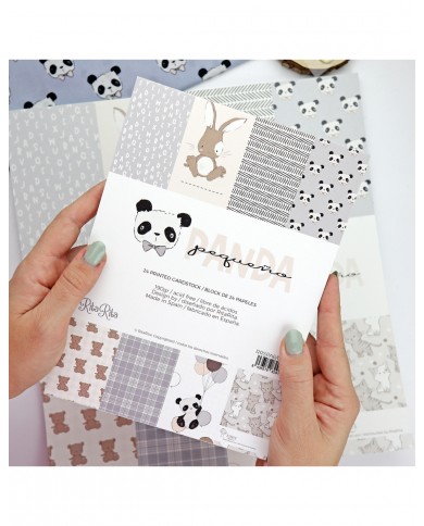 Bloc de Papeles - 15x20 - Colección Pequeño Panda- Celeste RRSPA6/0010