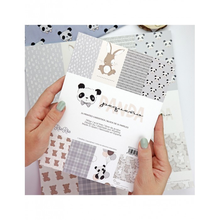 Bloc de Papeles - 15x20 - Colección Pequeño Panda- Celeste RRSPA6/0010