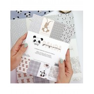 Bloc de Papeles - 15x20 - Colección Pequeño Panda- Celeste RRSPA6/0010