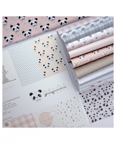 Bloc de Papeles - 15x20 - Colección Pequeño Panda- Rosa