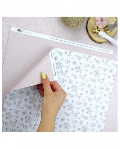 Cartulina Solosiescontigo Camelias Aluacid 32x45cm SSEC_PA45/007