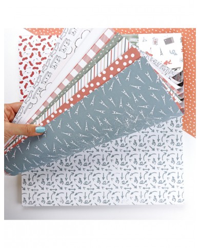 Bloc de papeles 12x12" 36 papeles colección Destino Aluacid