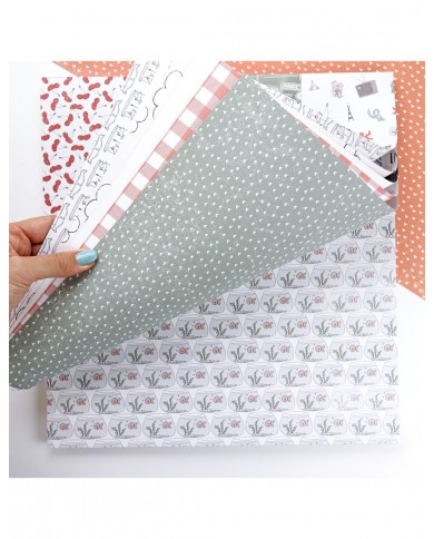 Bloc de papeles 12x12" 36 papeles colección Destino Aluacid