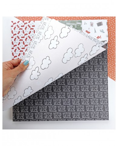 Bloc de papeles 12x12" 36 papeles colección Destino Aluacid