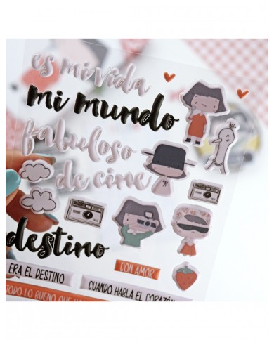 Pack de pegatinas puffy colección Destino Aluacid