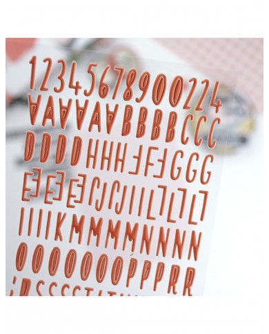 Pegatinas puffy ABC colección Destino Aluacid