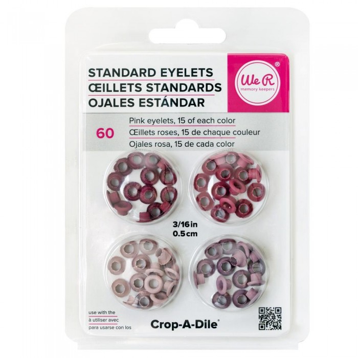 Eyelets We R Standard 60/Pkg Rosa