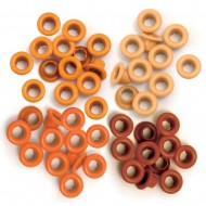 Eyelets We R Standard 60/Pkg Naranjas