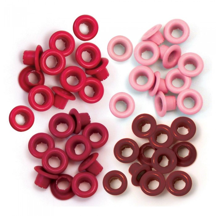 Eyelets We R Standard 60/Pkg Rojos