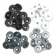 Eyelets We R Wide 40/Pkg grises