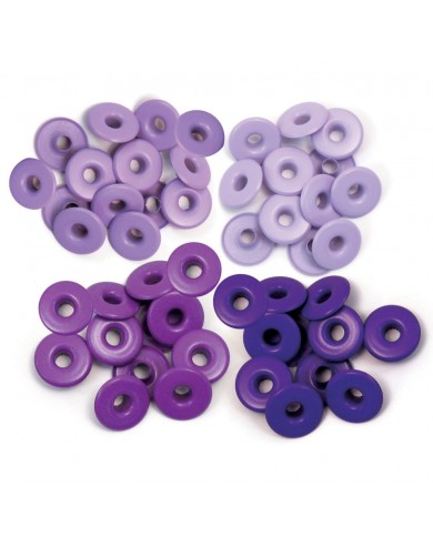 Eyelets We R Wide 40/Pkg purpura