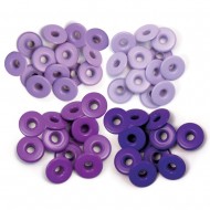 Eyelets We R Wide 40/Pkg purpura