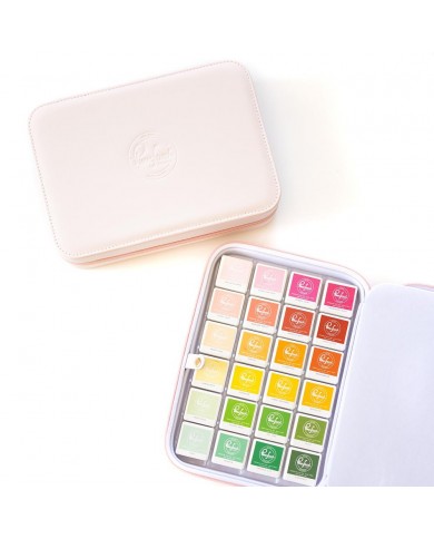 Pinkfresh Studio Faux Leather Ink Cube Holder Zipper Box