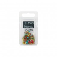 Mini Metal Paper Fasteners Creative Impressions  3mm 100/Pkg