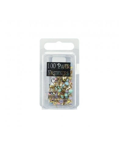 Creative Impressions Mini Metal Pastel Paper Fasteners 3mm 100/Pkg