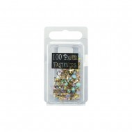 Creative Impressions Mini Metal Pastel Paper Fasteners 3mm 100/Pkg