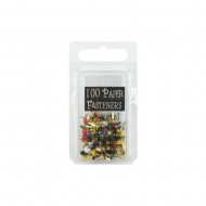 Creative Impressions Mini Metal Primary Paper Fasteners 3mm 100/Pkg