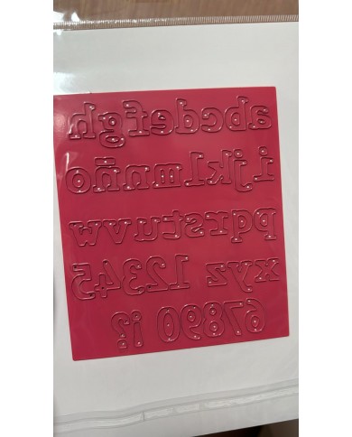 Troquel alfanumerico mediano Scrapdona