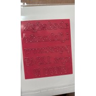 Troquel alfanumerico mediano Scrapdona