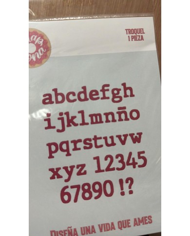 Troquel alfanumerico mediano Scrapdona