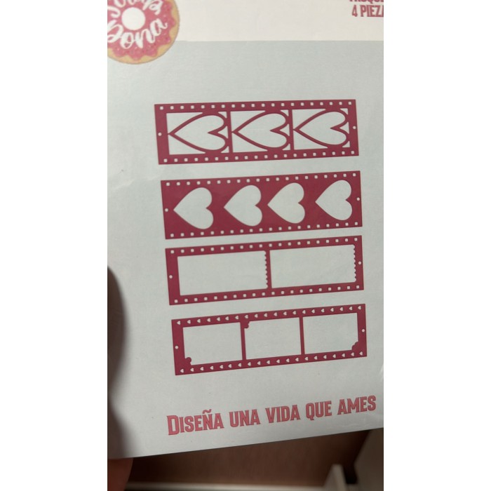 Troquel polaroid diferente diseños Scrapdona