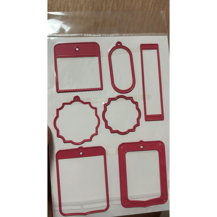 Troquel etiquetas diferente diseños Scrapdona