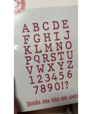 Troquel alfanumerico grande Scrapdona