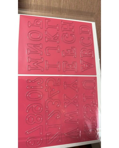 Troquel alfanumerico grande Scrapdona