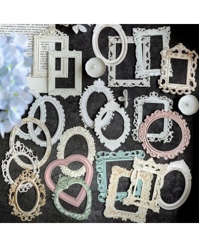 Recortables tipo marcos vintage colores pastel nro5
